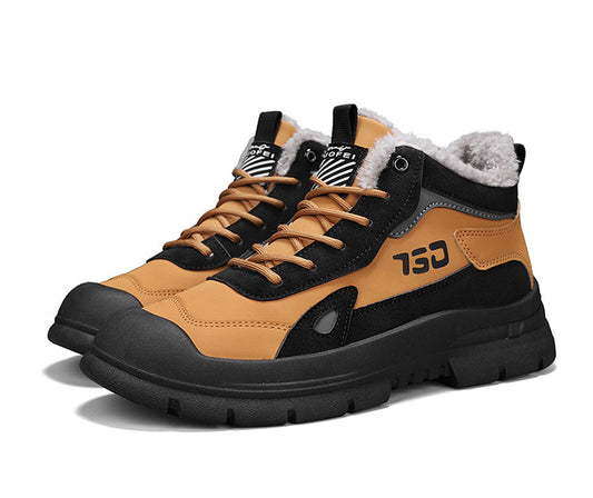 Botas estilo Martin cálidas de lana de invierno para hombre, deportivas casuales, versátiles