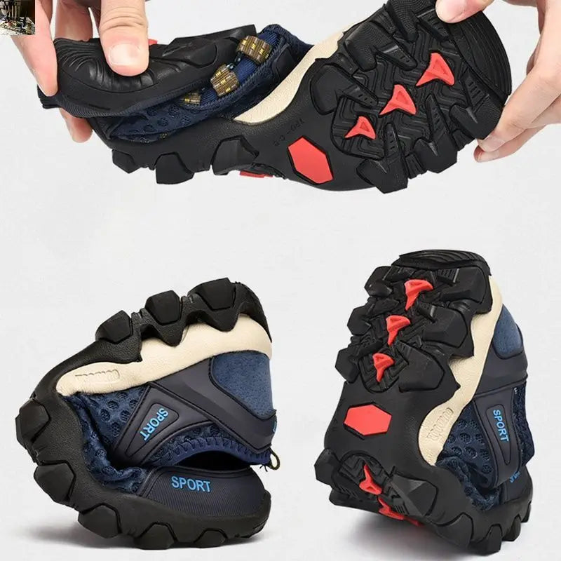 Zapatos deportivos de malla para hombre, transpirables, ligeros, antideslizantes