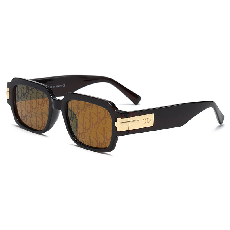 Gafas de sol cuadradas de montura pequeña de moda estilo cyberpunk