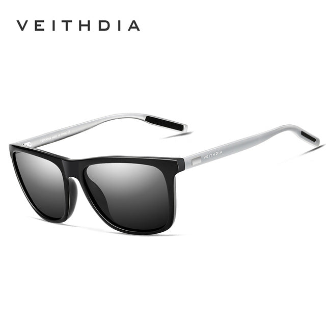 Gafas de sol unisex VEITHDIA de aluminio retro con lentes polarizadas TR90, accesorios vintage para hombre y mujer, 6108