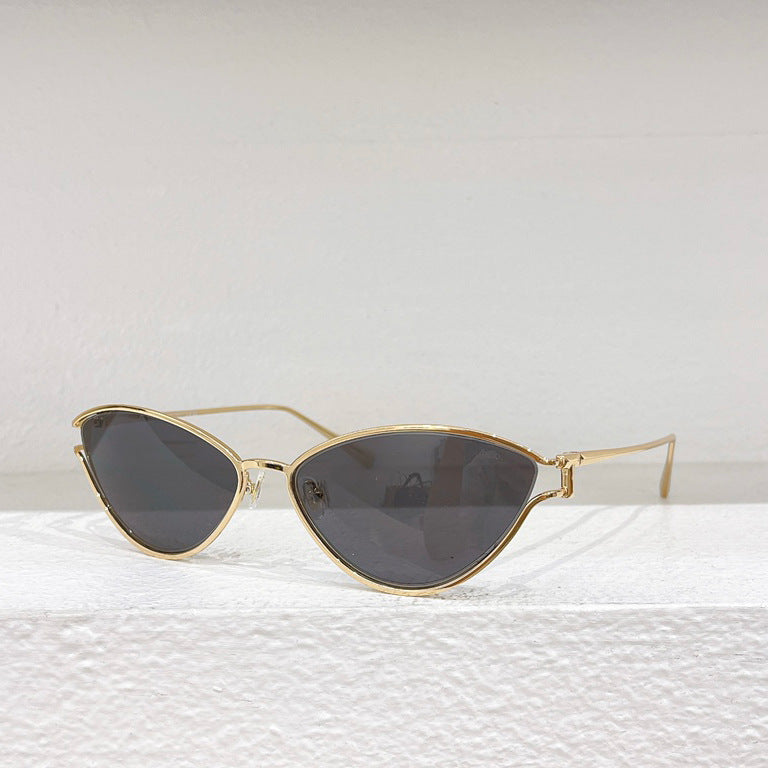 Gafas de sol TF3095 para mujer, con montura metálica de ojo de gato