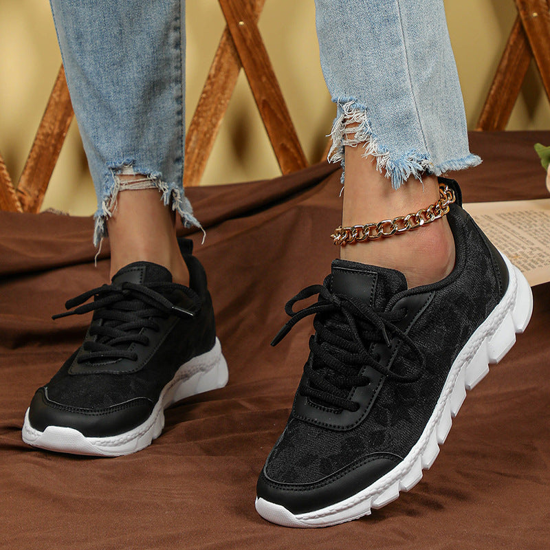 Zapatillas blancas transpirables, ligeras, casuales, deportivas para mujer