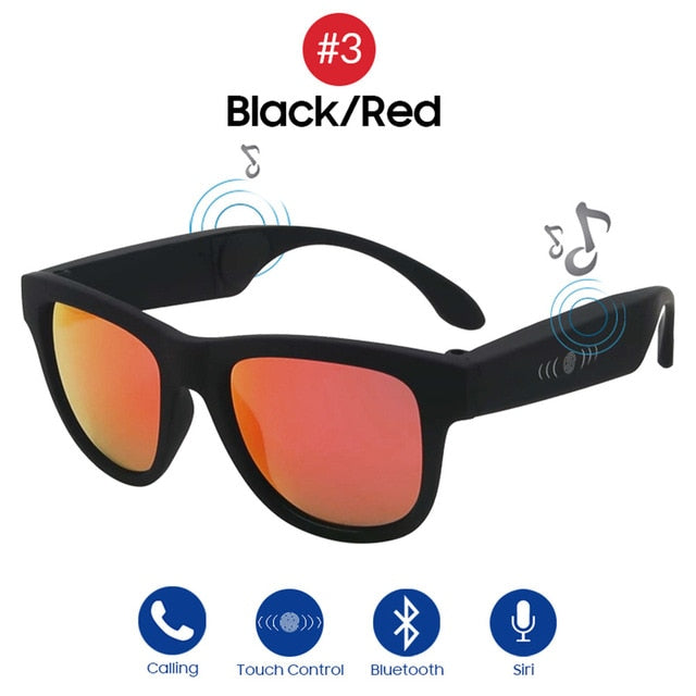 Gafas de sol VIVIBEE de conducción ósea con música Zungle 2019, inteligentes con Bluetooth para hombre y mujer, con audio polarizado
