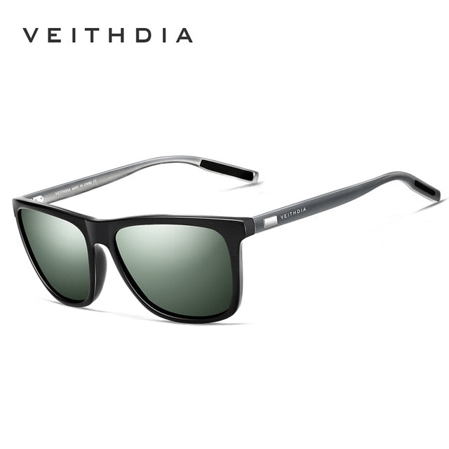 Gafas de sol unisex VEITHDIA de aluminio retro con lentes polarizadas TR90, accesorios vintage para hombre y mujer, 6108