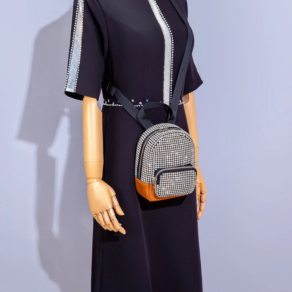 Bolsos cruzados con diamantes de imitación Kawaii