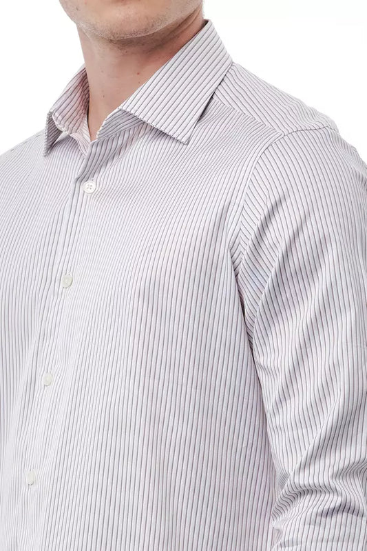 Bagutta White Cotton Men's Shirt