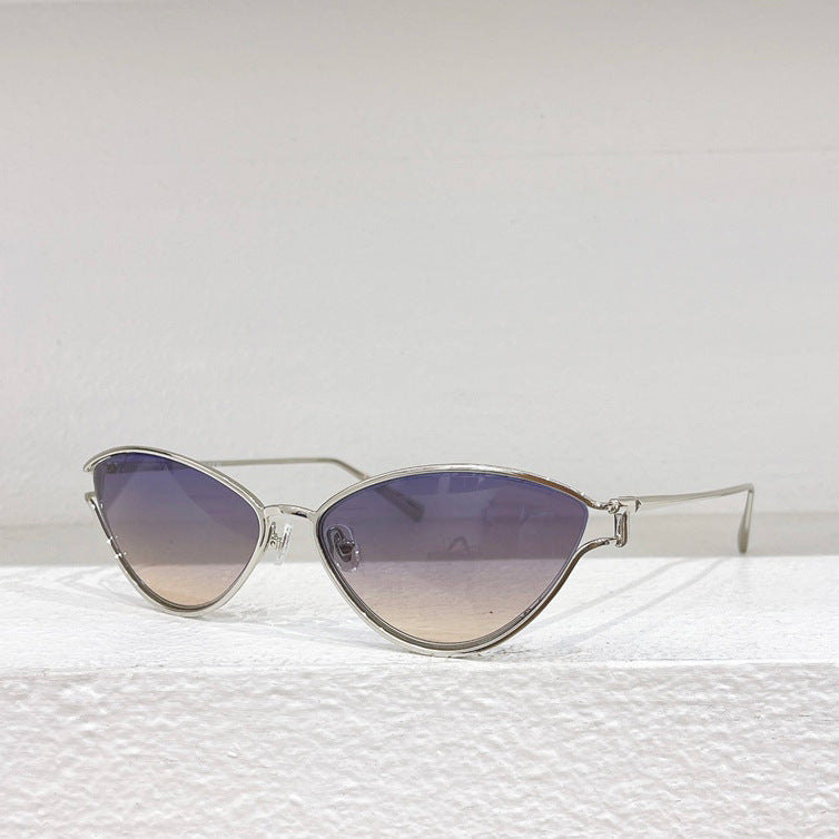 Gafas de sol TF3095 para mujer, con montura metálica de ojo de gato