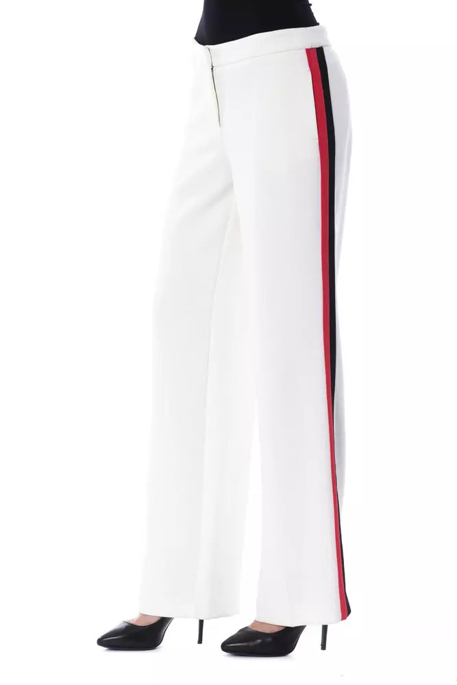 BYBLOS White Polyester Women's Pants