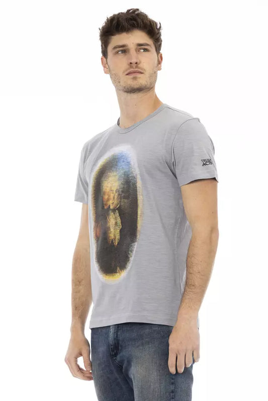 Trussardi Action Gray Cotton Men's T-Shirt