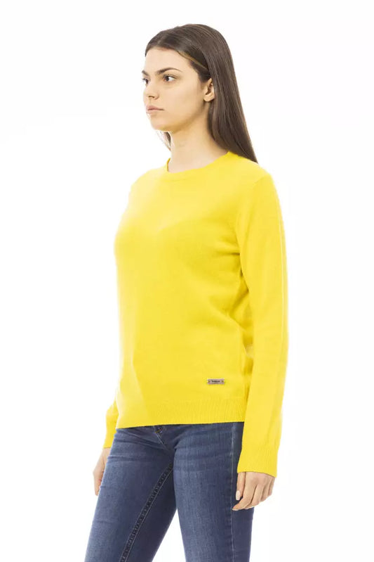 Baldinini Trend Yellow Cashmere Women Sweater