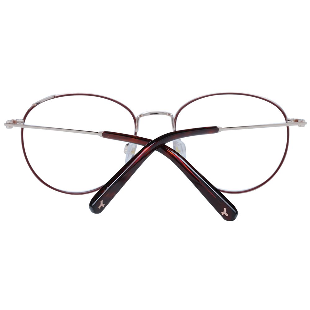 Bally Burgundy Unisex Glasses Frame