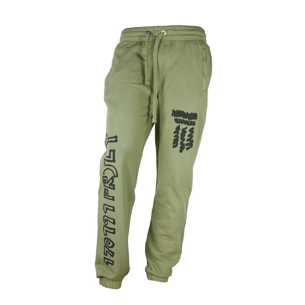 Diego Venturino Green Cotton Men's Track Pant