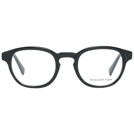 Ermenegildo Zegna Black Men Glasses Frame