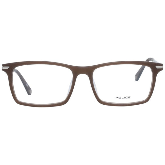 Police Brown Men Glasses Frame