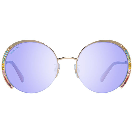 Swarovski Gold Women Sunglass