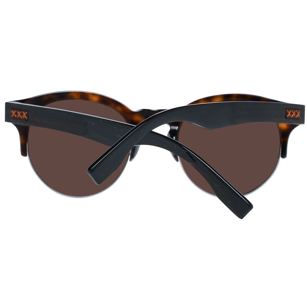 Ermenegildo Zegna Brown Men Sunglasses