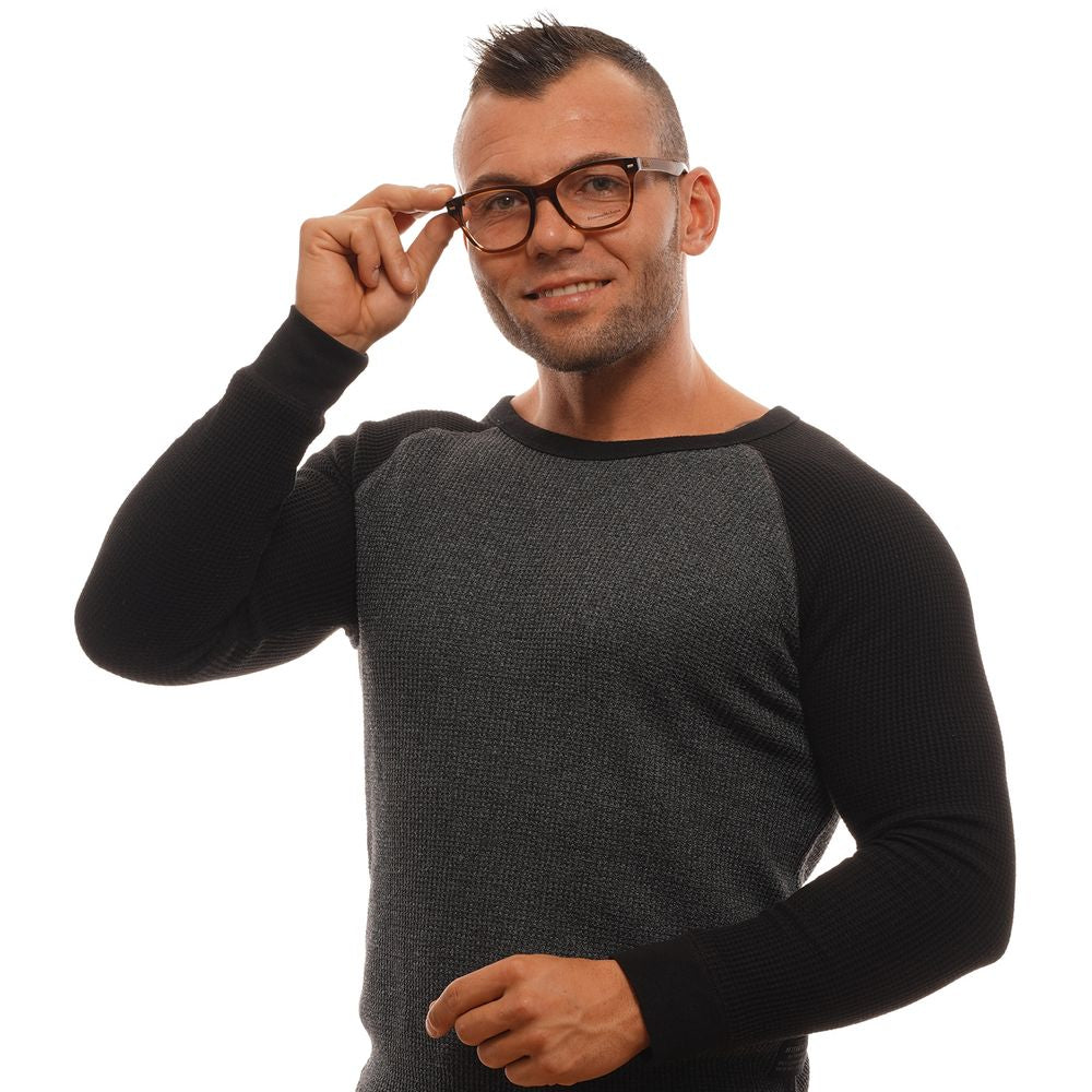 Ermenegildo Zegna Brown Men Glasses Frame