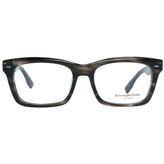 Ermenegildo Zegna Gray Men Glasses Frame