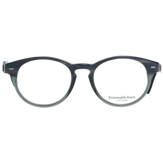 Ermenegildo Zegna Gray Men Glasses Frame