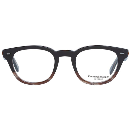 Ermenegildo Zegna Brown Men Glasses Frame