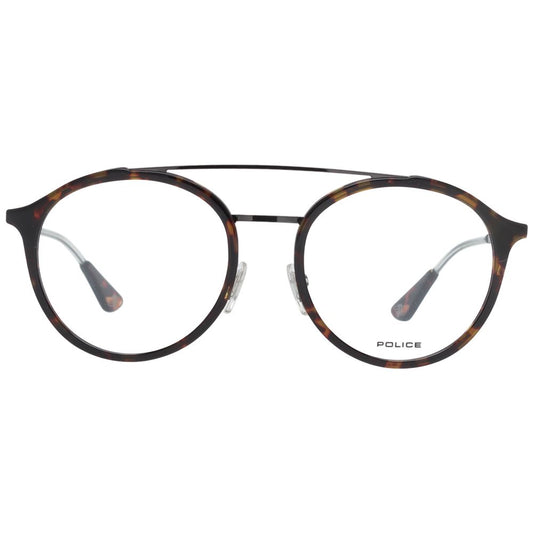 Police Brown Men Glasses Frame