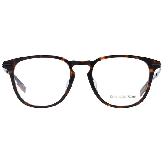 Ermenegildo Zegna Brown Men Glasses Frame