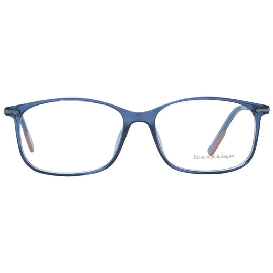Ermenegildo Zegna Blue Men Glasses Frame