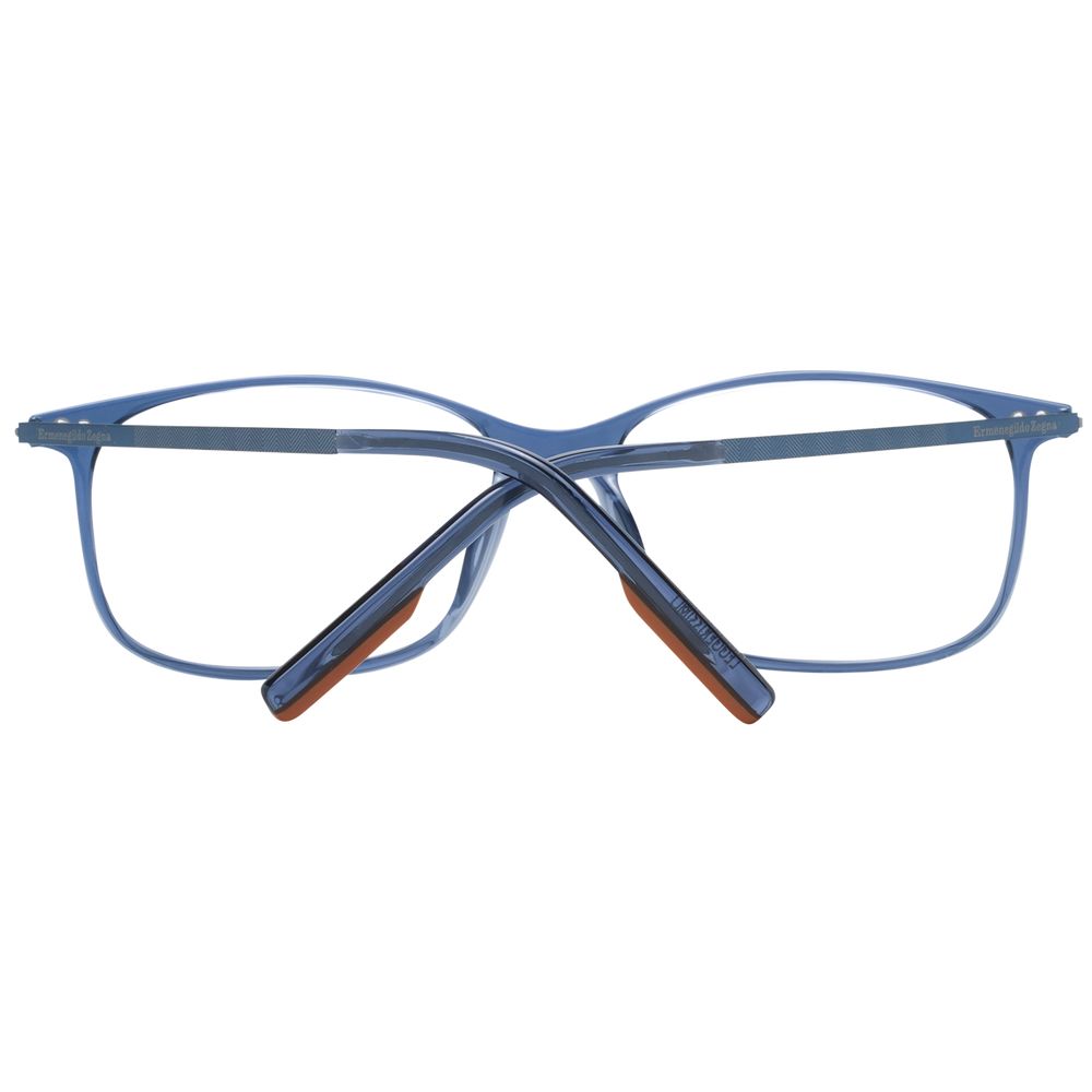 Ermenegildo Zegna Blue Men Glasses Frame