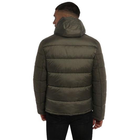 Yes Zee Green Wool Men Jacket