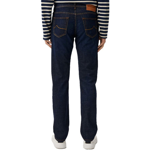 Jacob Cohen Blue Cotton Men Jeans