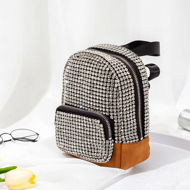 Bolsos cruzados con diamantes de imitación Kawaii