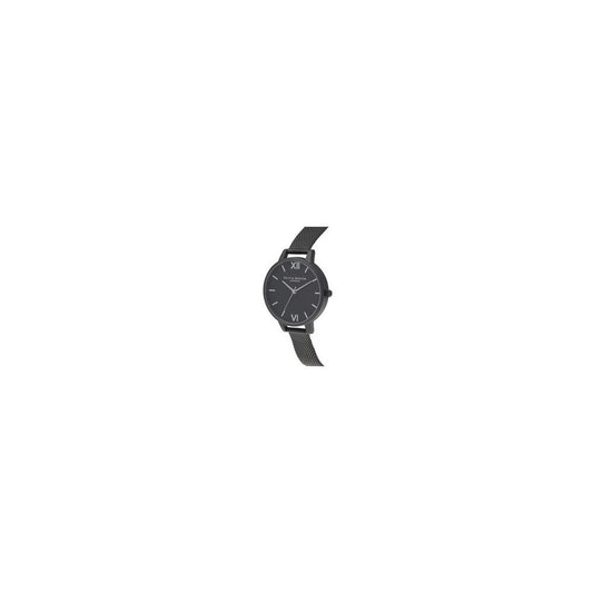 Olivia Burton Black Stainless Steel Watch