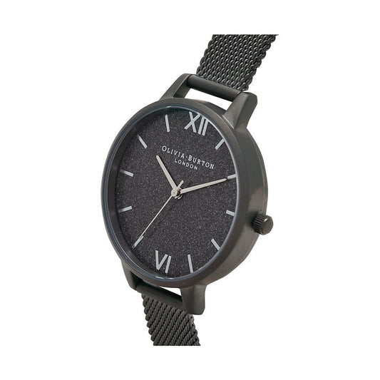 Olivia Burton Black Stainless Steel Watch