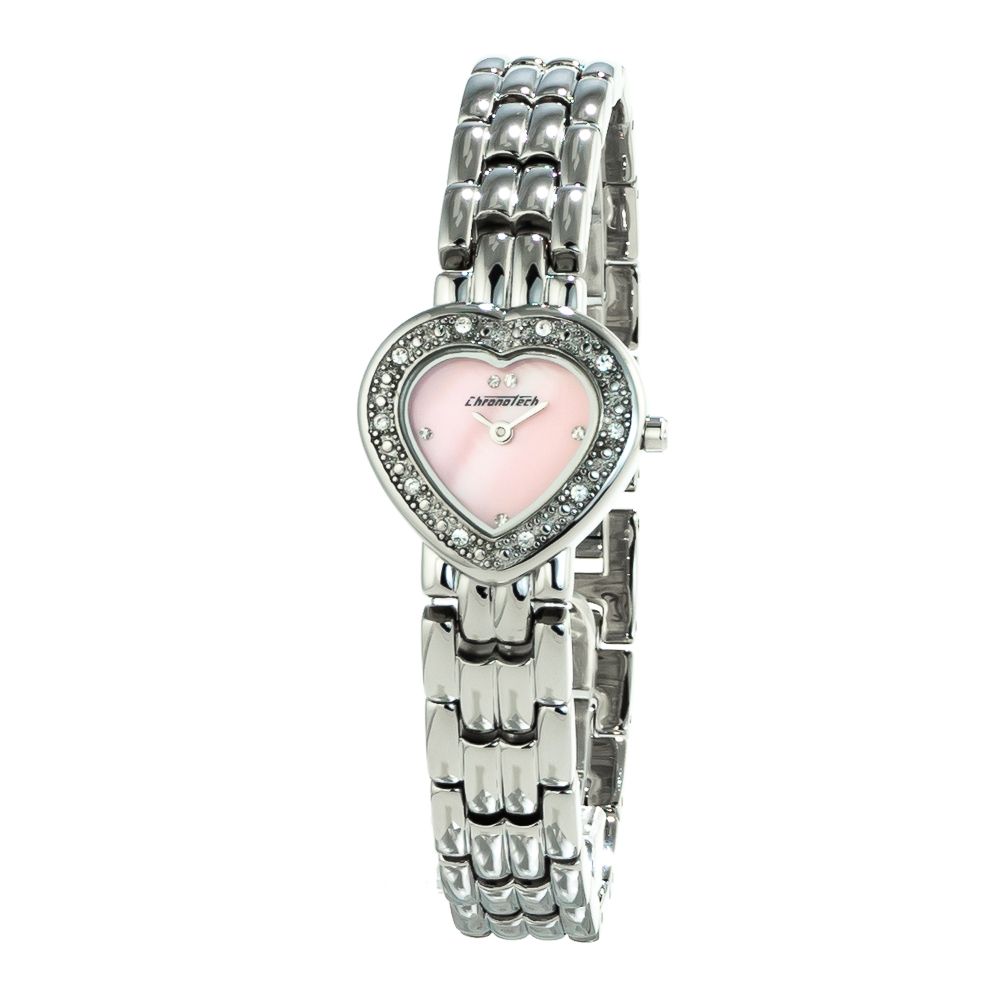 Chronotech Silver Stainless Steel Watch