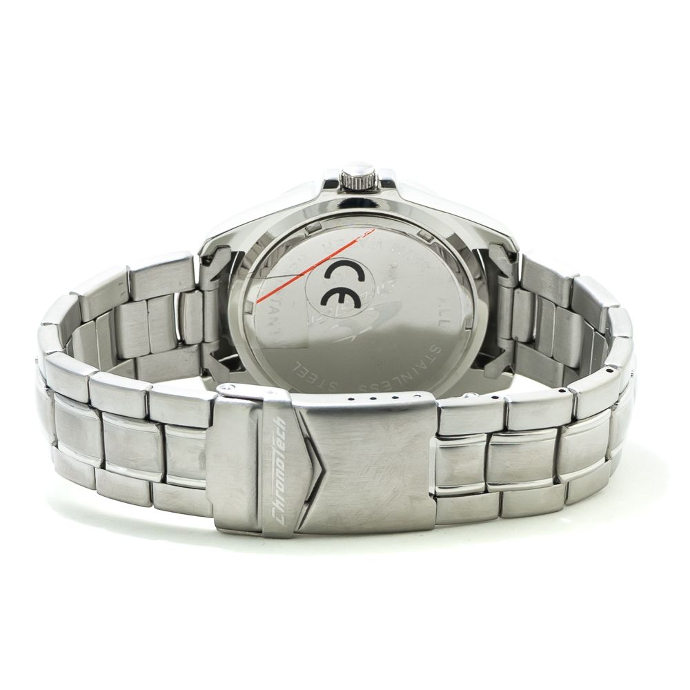 Chronotech Silver Stainless Steel Watch