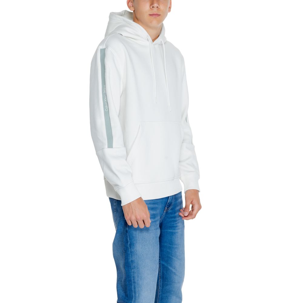 Calvin Klein Jeans Cream Cotton Hoody