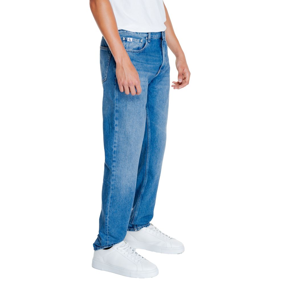 Calvin Klein Jeans Light Blue Cotton Relaxed Fit Jean