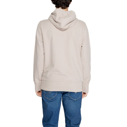Calvin Klein Jeans Beige Recycled Cotton Hoody