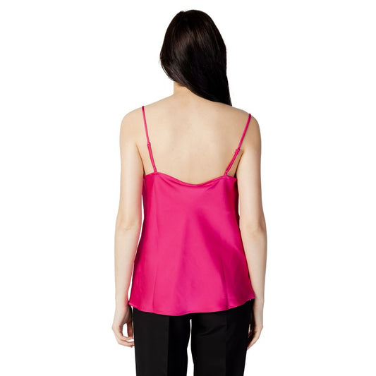 Vila Clothes Pink Polyester Tank Top