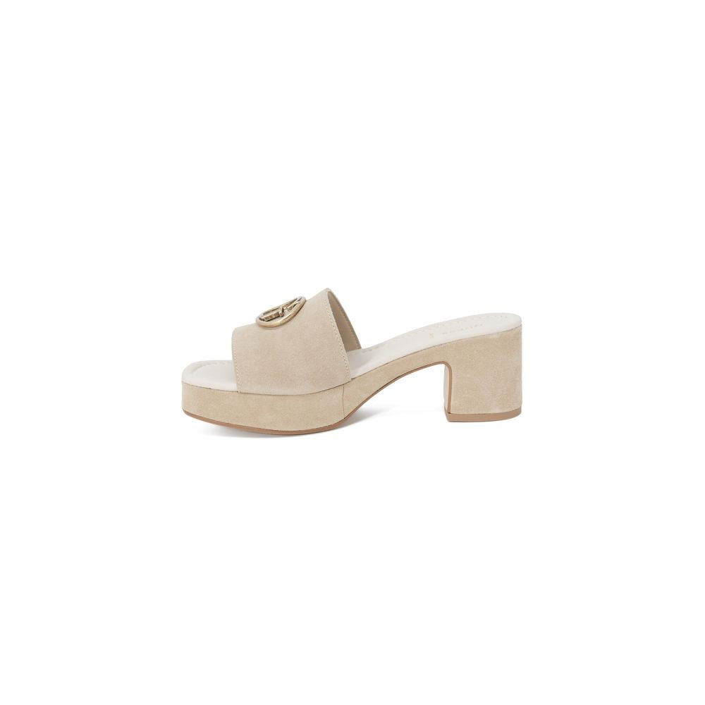 Guess Beige Suede Leather Sandal