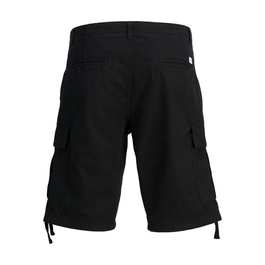 Jack Jones Black Cotton Bermuda