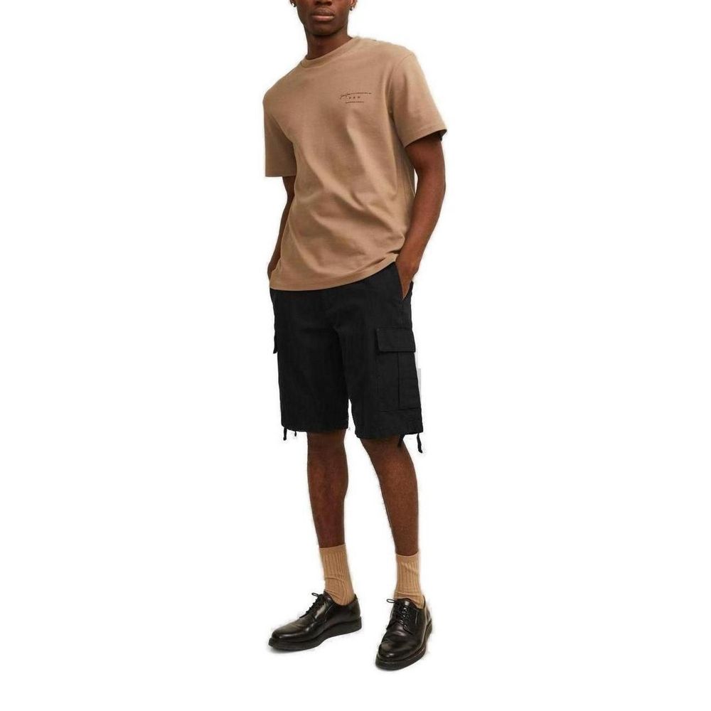 Jack Jones Black Cotton Bermuda