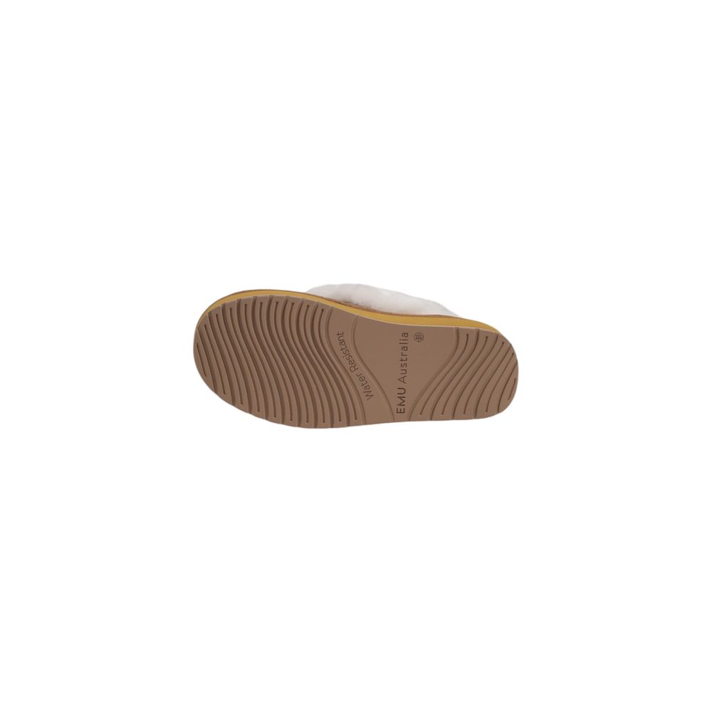 EMU Australia Beige Suede Leather Flat Shoe