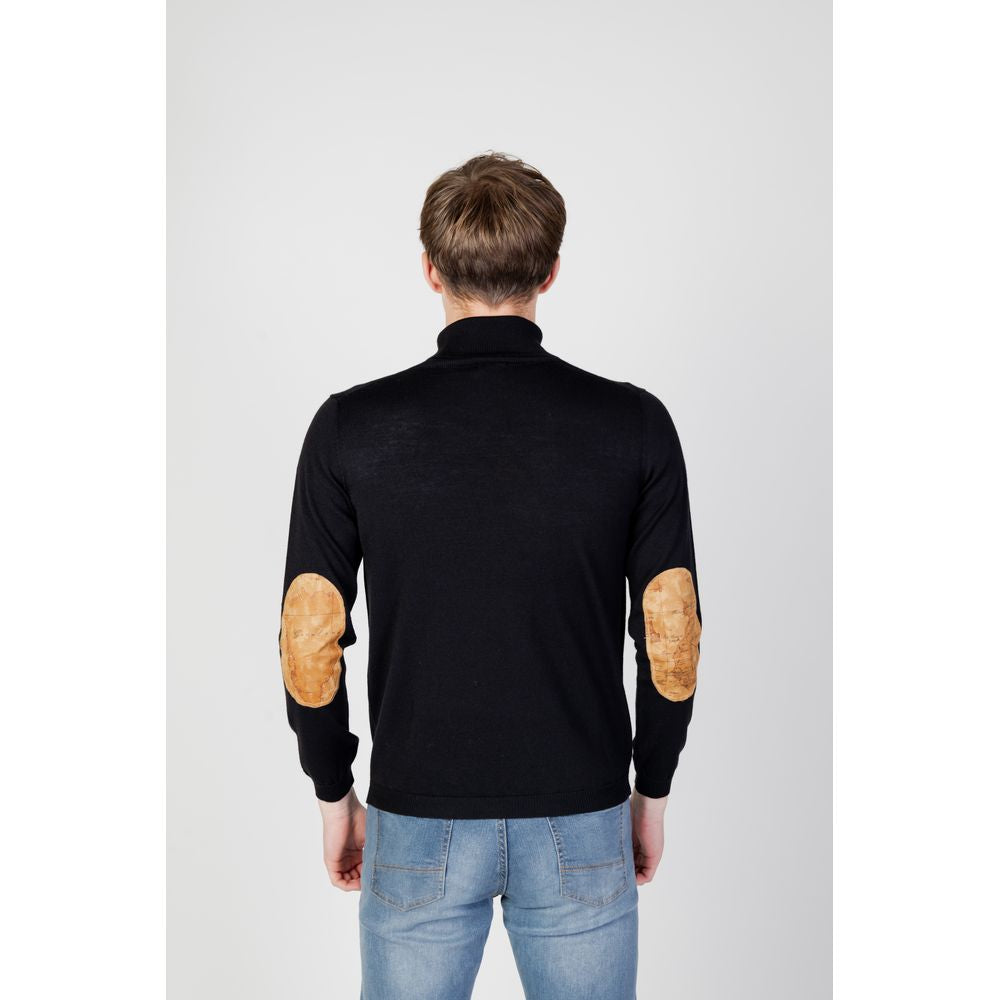 Alviero Martini Prima Classe Black Viscose Turtleneck