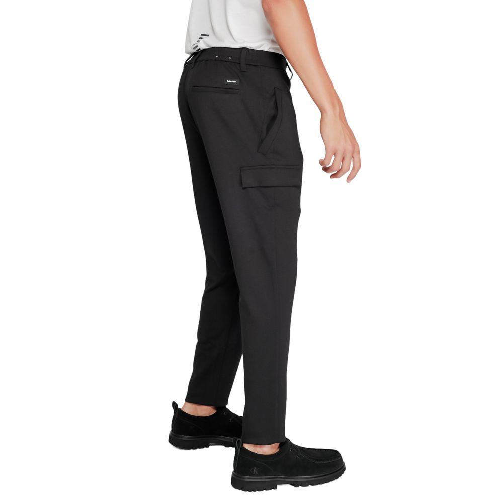 Calvin Klein Black Recycled Polyester Joggers Workout Pant