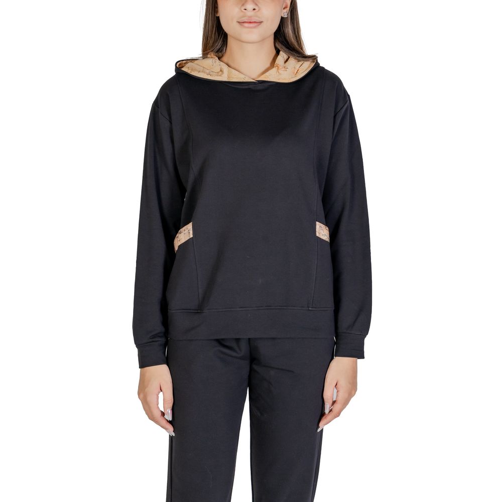 Alviero Martini Prima Classe Black Cotton Hoody