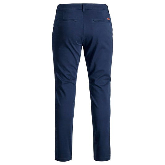 Jack Jones Blue Cotton Skinny Pant