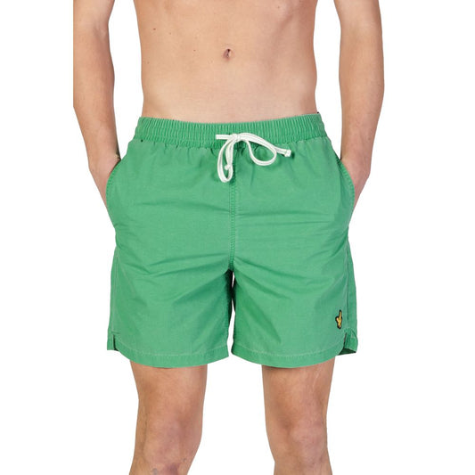 Lyle & Scott Green Nylon Swim Short