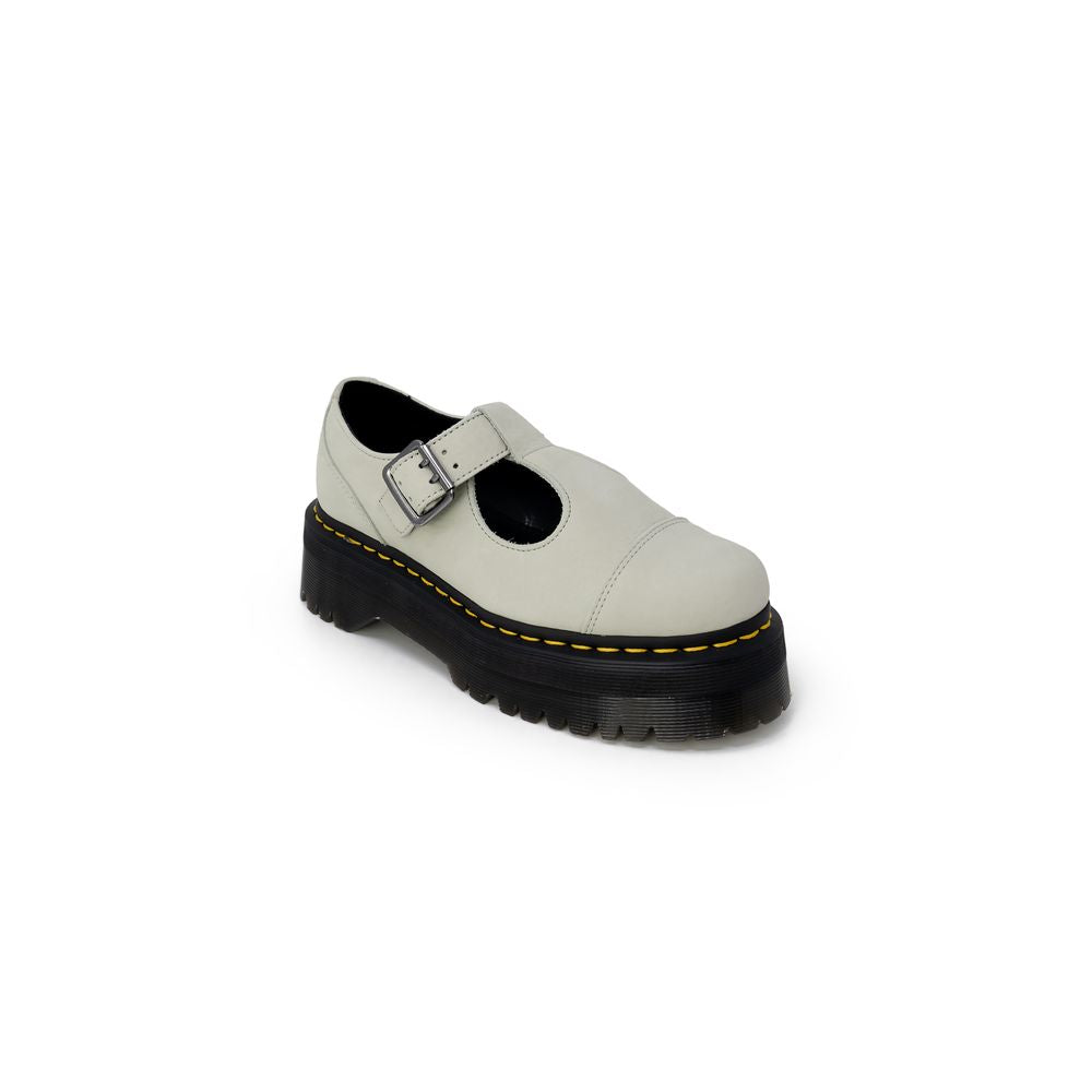 Dr. Martens Green Suede Leather Flat Shoe