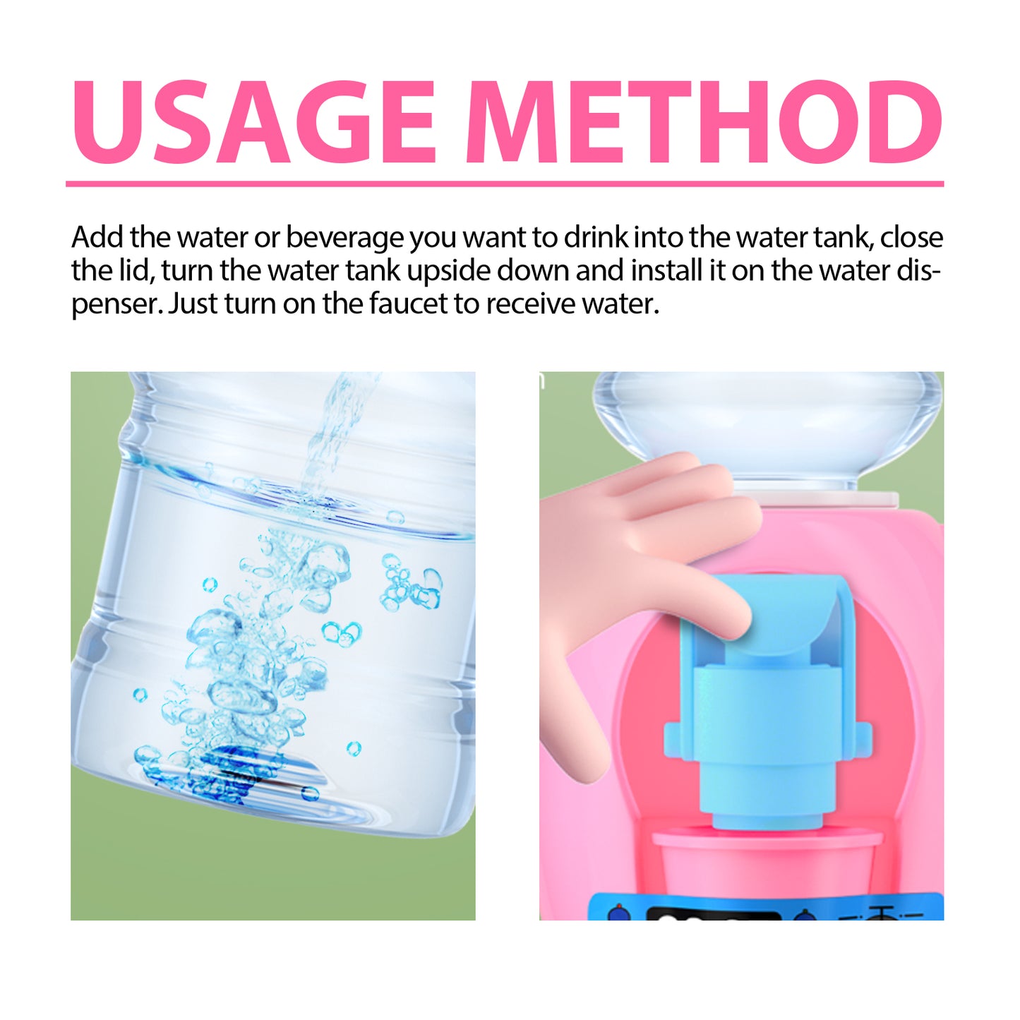 Juguete Mini dispensador de agua para niños